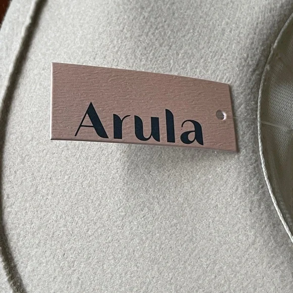 NEW Arula Ivory White Felt Ladies Cowboy Hat with Silver Sequin Braided Hatband - Picture 9 of 12